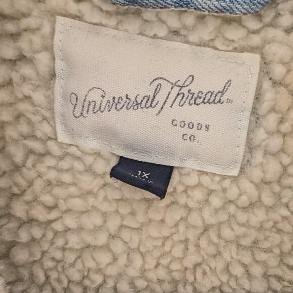 NWOT Sherpa Denim Trucker Jacket - Picture 4 of 5